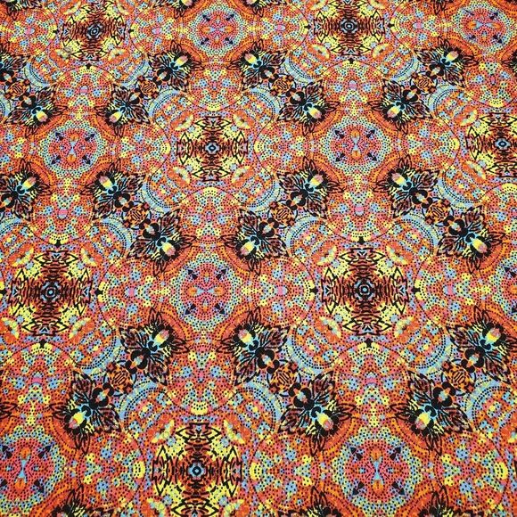 LuLaRoe Julia Simply Comfortable Bodycon Floral Colorful Dress Size L - Picture 2 of 12